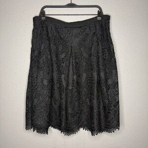 Talbots Black Lace Skirt- 16